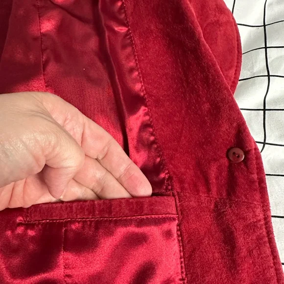 Guillaume burgundy suede jacket, medium - Picture 5 of 14